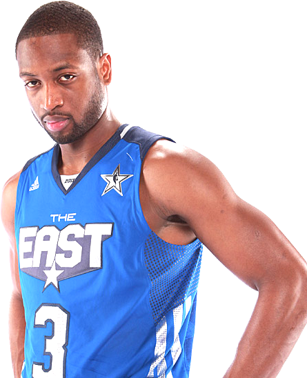 Nba All-star 2011 - Dwyane Wade All Star 2011 (445x548), Png Download
