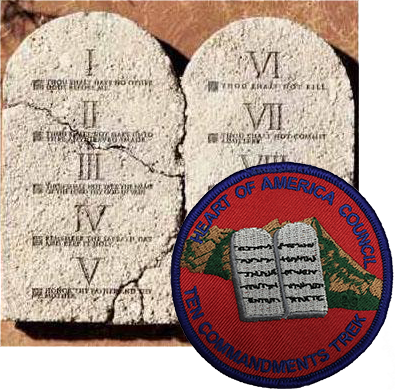 Join Our Ten Commandments Trek Where Scouts Will Learn - Original 10 Commandments Of God (395x390), Png Download