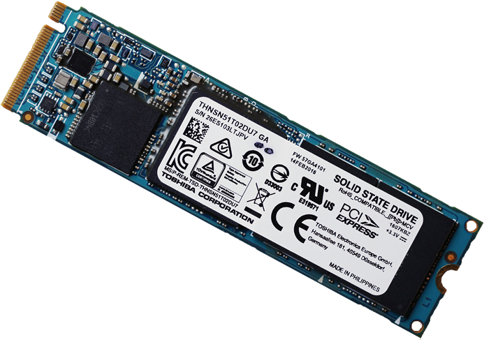Toshiba Xg3 1tb Ssd Angled - Solid-state Drive (944x566), Png Download