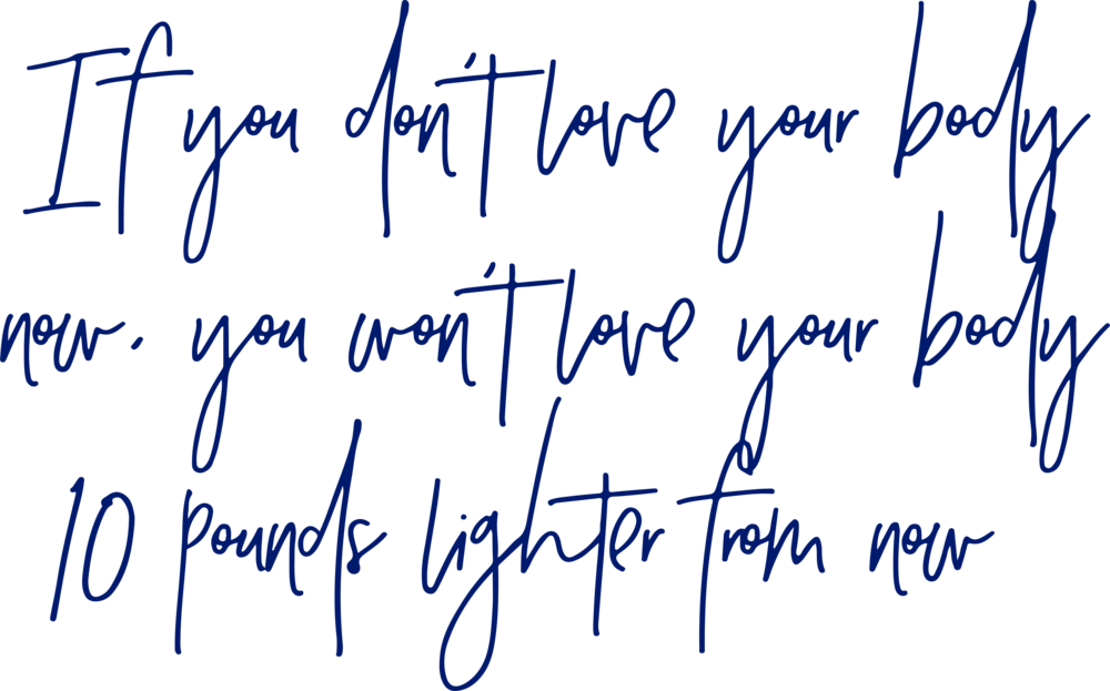 Quote - Love Your Body, Love Your Life (1000x623), Png Download