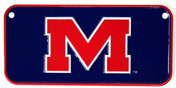 Ole Miss Rebels Bike Plate - University Miss Ole Miss Bag (tote Bag) (600x300), Png Download