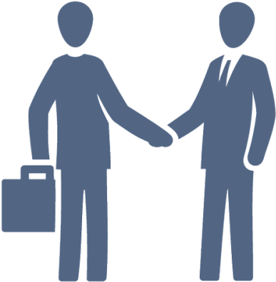 Buyer Consultation - People Shake Hand Icon (500x500), Png Download