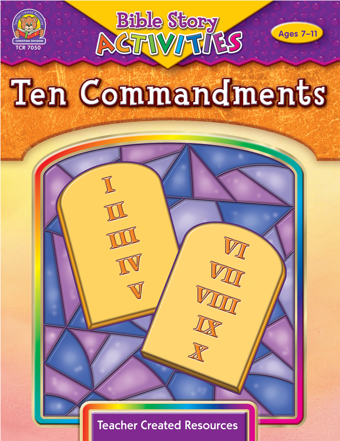 Bible Stories & Activities - Lt: Bible Stories & Activities: Ten Commandments (590x590), Png Download