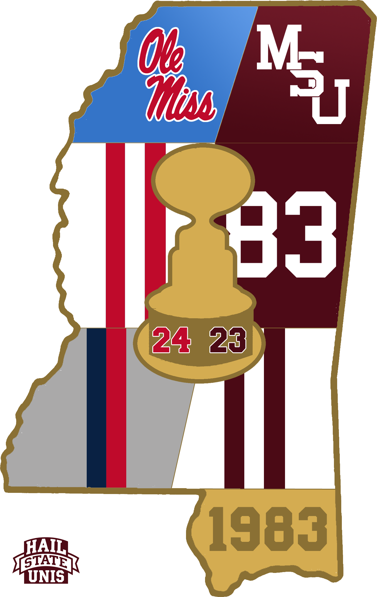 The Results Generally Weren't Good For The Bulldogs, - Hangtime Ls10134 Ole Miss Rebels Metal Light Switch (1287x2035), Png Download