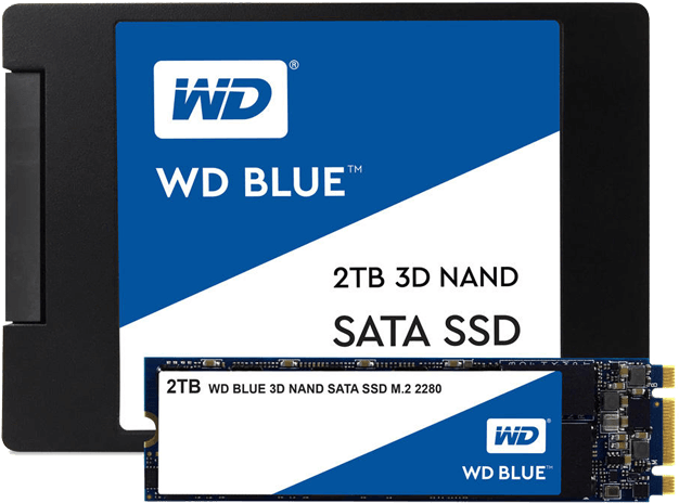 Blue 3d Nand Sata Ssd - Wd Blue 250gb Ssd (800x500), Png Download