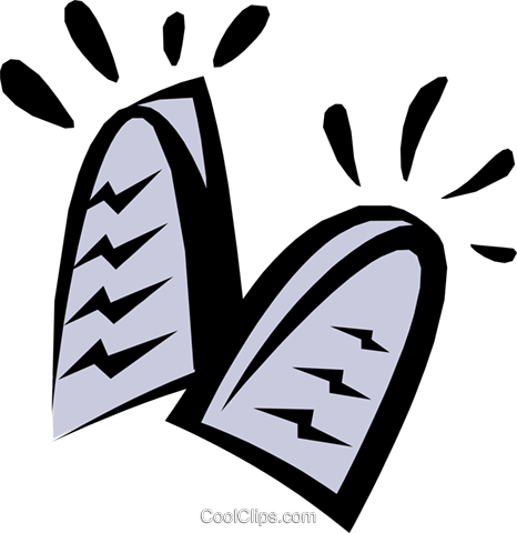 Ten Commandments Royalty Free Vector Clip Art Illustration - God (466x480), Png Download
