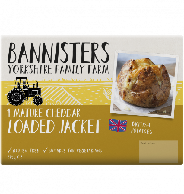 Mature Cheddar Loaded Jacket Potato - Baked Potato (610x641), Png Download