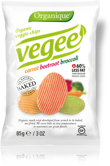 Vegee Baked Potato Snack - Organic Veggie Chips (379x570), Png Download