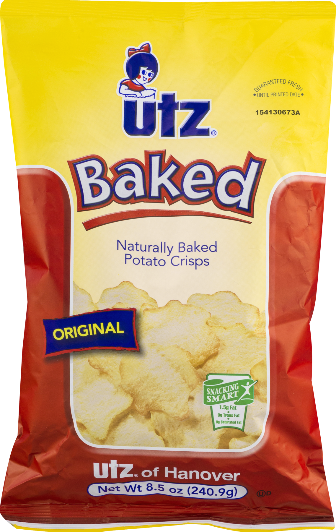 Utz Baked Potato Crisps, Ripple, Sour Cream (1138x1800), Png Download