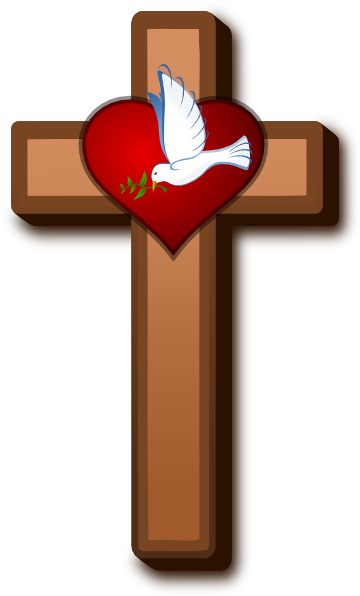 Spirit Clipart Holy Cross - Holy Cross With Dove (360x596), Png Download