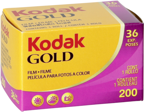 Kodak Gold 200 - 135 (35 Mm) - 24 Exp. (500x398), Png Download