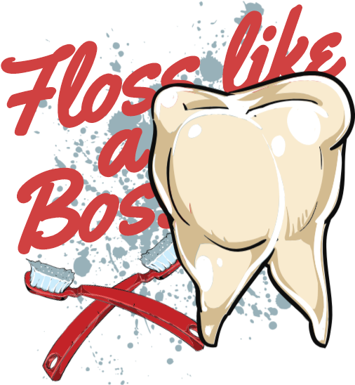 Floss Like A Boss - Floss (539x574), Png Download