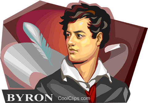 Lord Byron Royalty Free Vector Clip Art Illustration - Lord Byron Illustration (480x335), Png Download