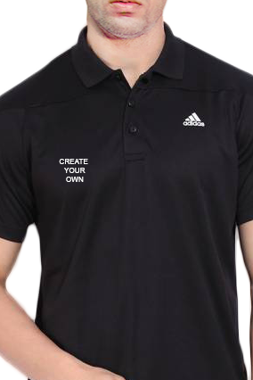 Create Your Own Black T-shirt - Adidas T Shirt Black (284x426), Png Download