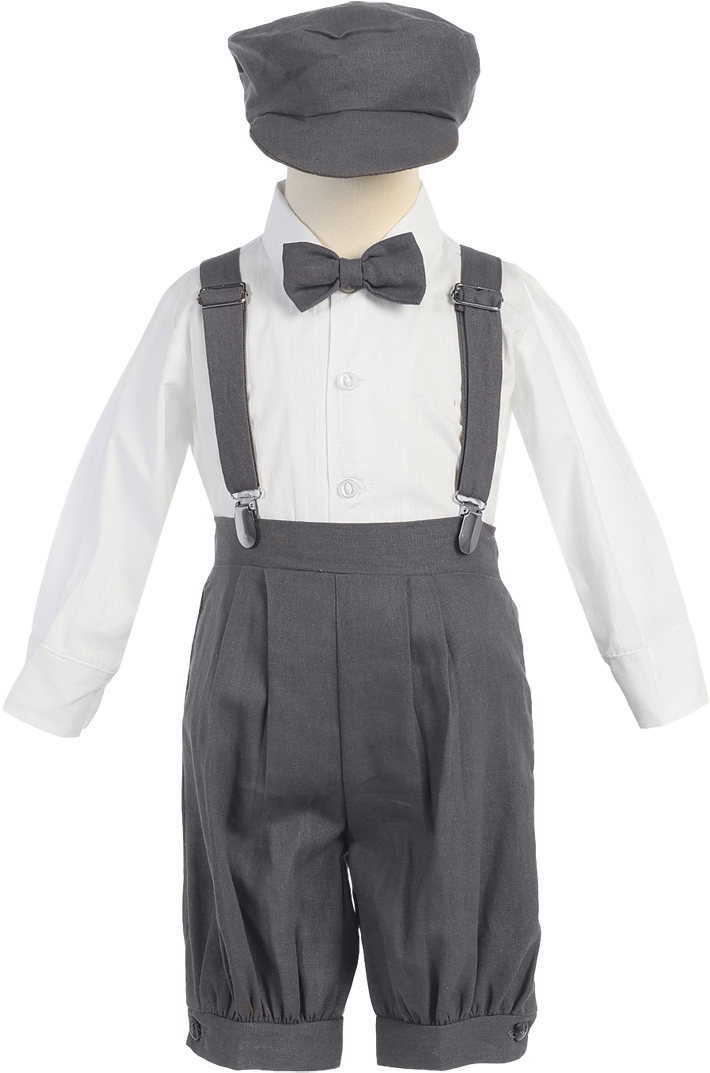 Download 4piece Christening Baptism Suspender Short Set Lito Little
