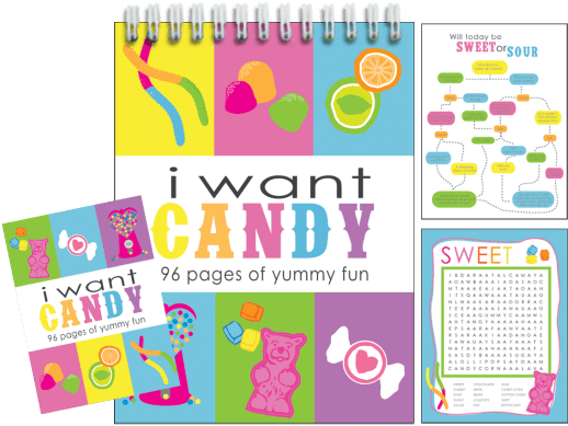 I Want Candy Activity Book - Iscream I Want Candy 96-page Activity Book With Picture (550x550), Png Download