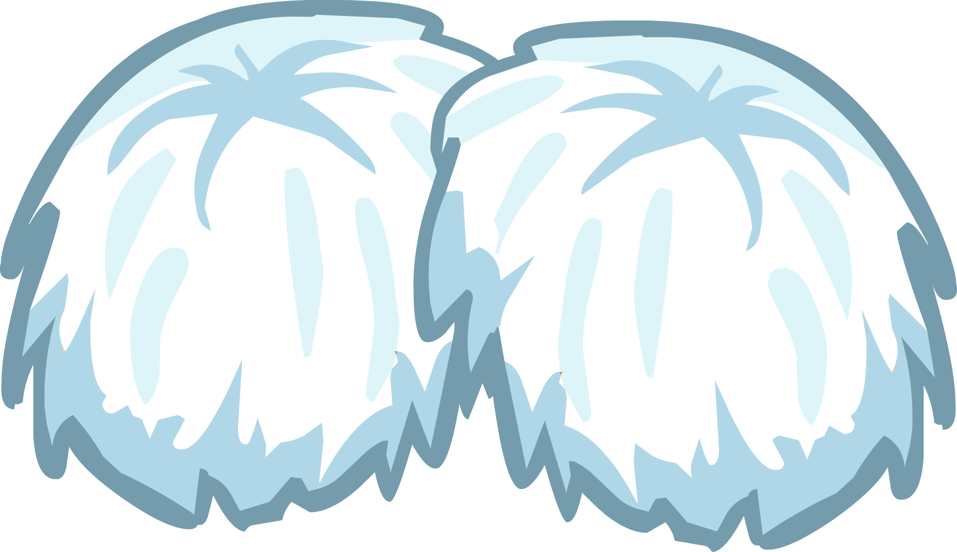 5048 Icon - White Pom Poms Png (1866x1076), Png Download