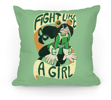 Fight Like A Girl Pillow - Froppy Baby (484x484), Png Download