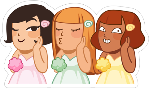 Бьютифул Transparent Png Sticker - Girl (490x317), Png Download