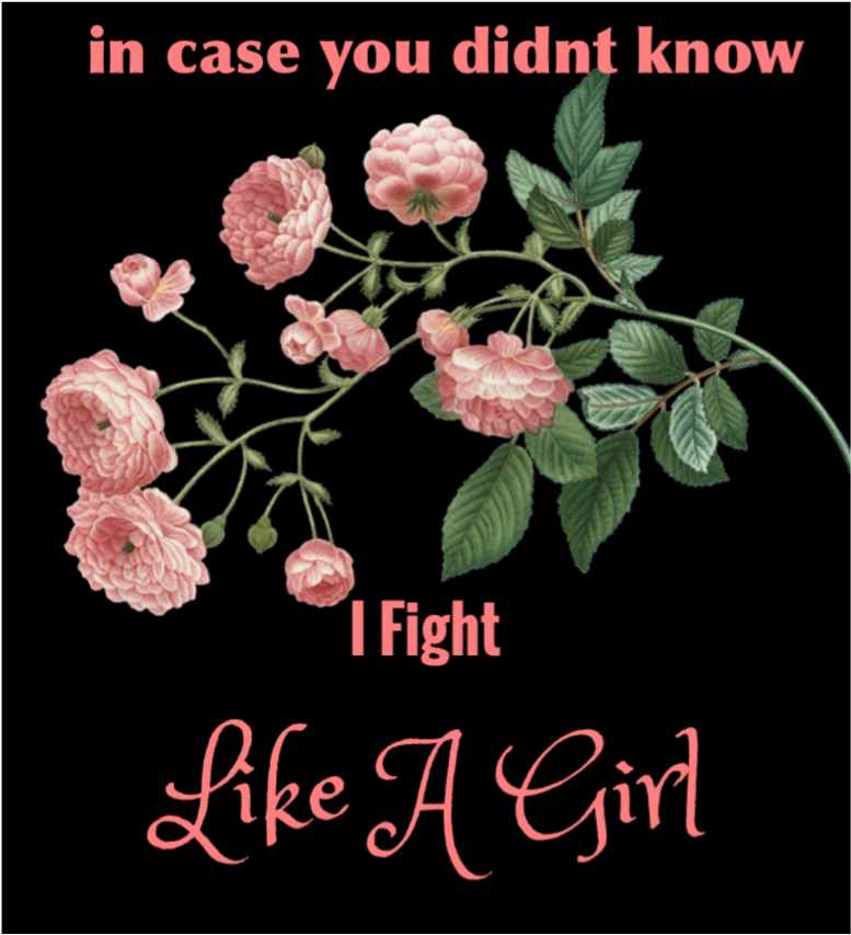 Fight Like A Girl (1024x1024), Png Download