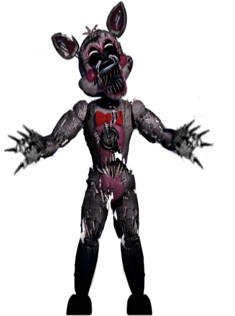 Nightmare Funtime Foxy Front View - Fnaf Ultimate Custom Night Camera (528x683), Png Download