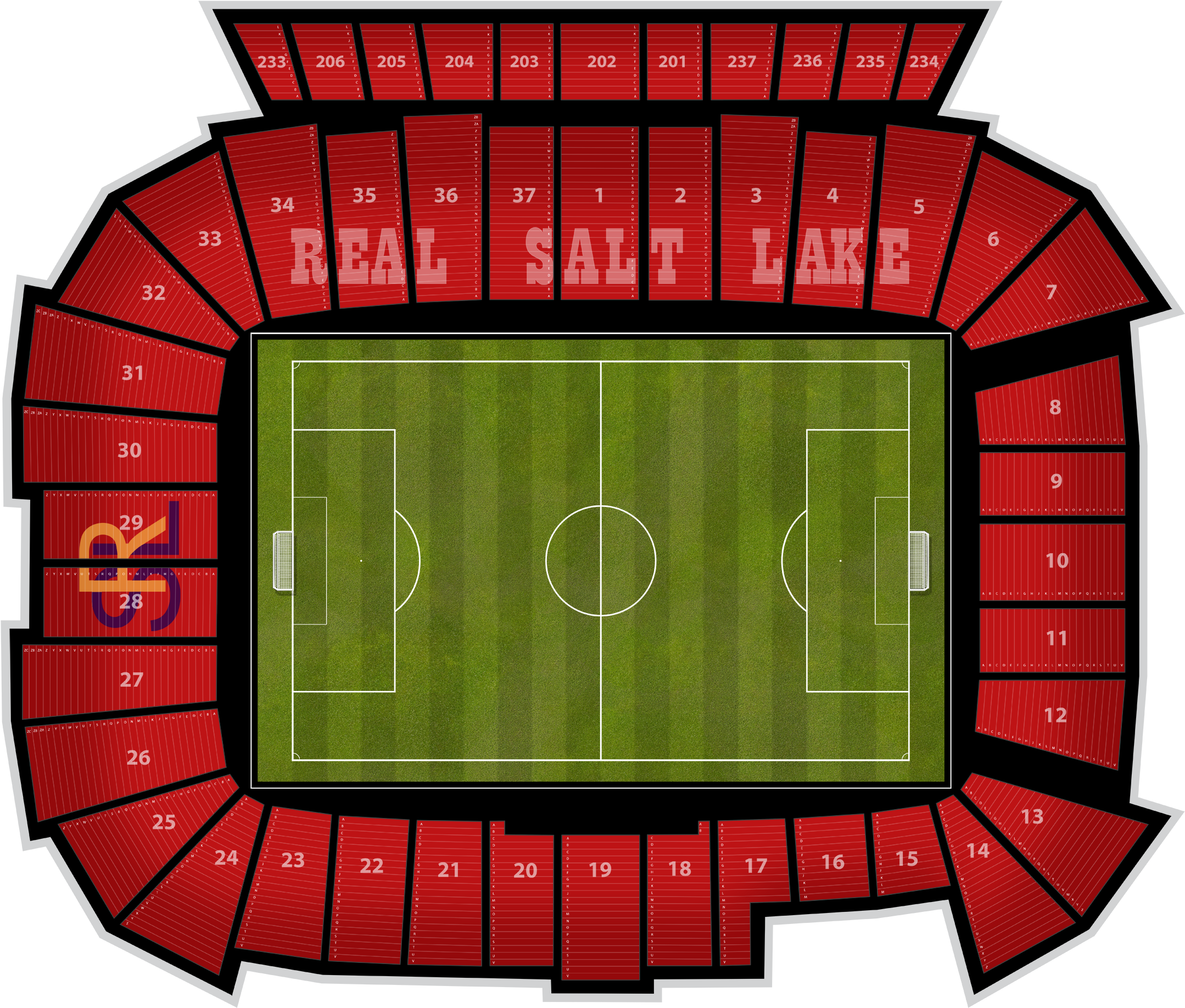Minnesota United Fc At Real Salt Lake At Rio Tinto - Real Salt Lake (2560x1936), Png Download