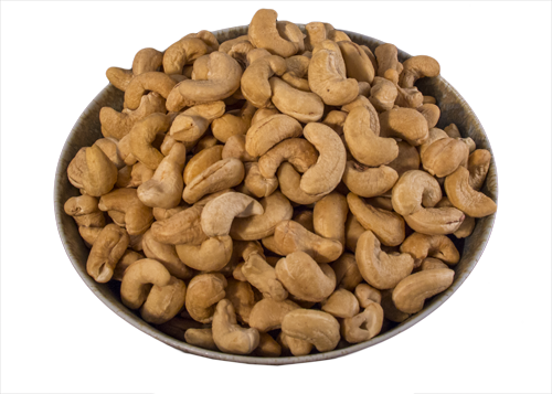 Cashews, Whole-320's - Cashew (500x357), Png Download