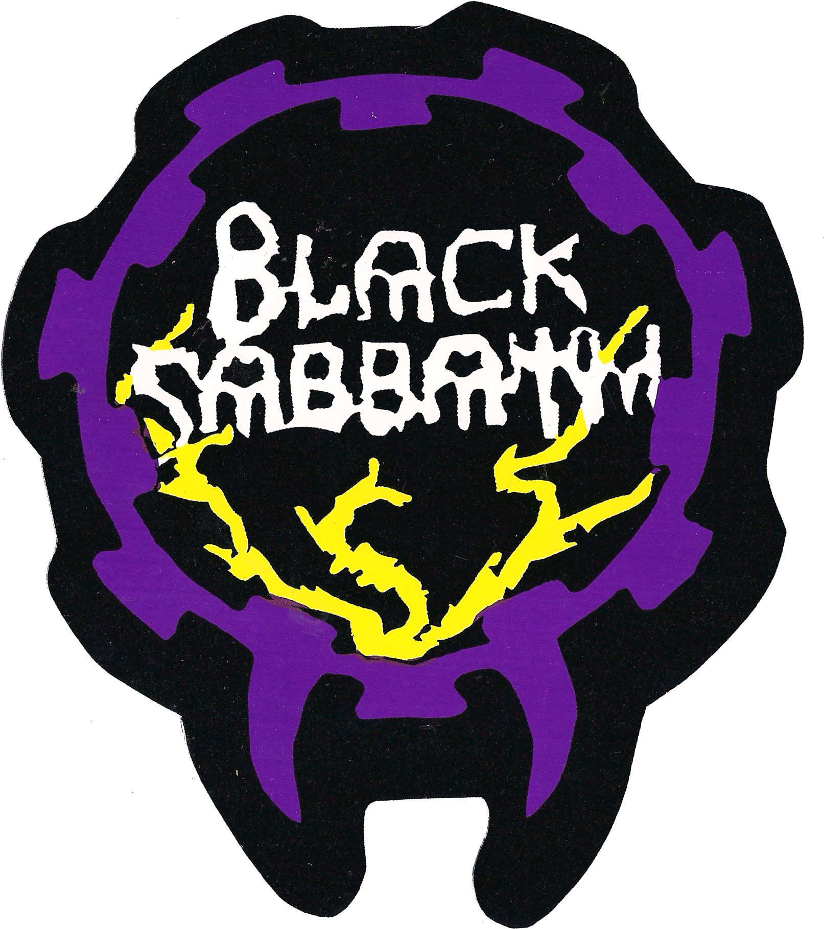 ← 80s Ozzy Logo Sticker 2002 Black Sabbath - Logo (1741x1891), Png Download