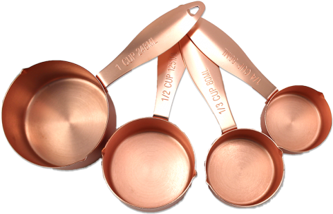 Copper Measuring Cups (700x467), Png Download