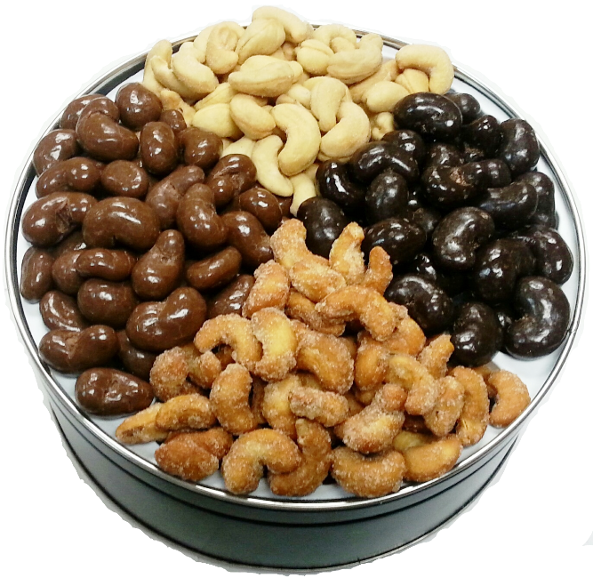 4 Delicious Cashews - Chocolate-covered Raisin (667x650), Png Download