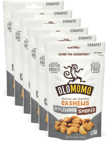 Applewood Smoked Cashews - Olomomo Nut 220115 1 25 Oz Applewood Smoke Cashews (480x480), Png Download