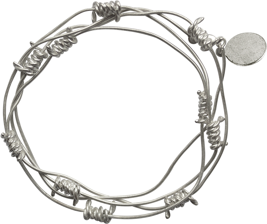 Barbed Wire Border Clip Art Also Barbed Wire Clip Art - Silver Barbed Wire Hd Transparent (1024x1024), Png Download