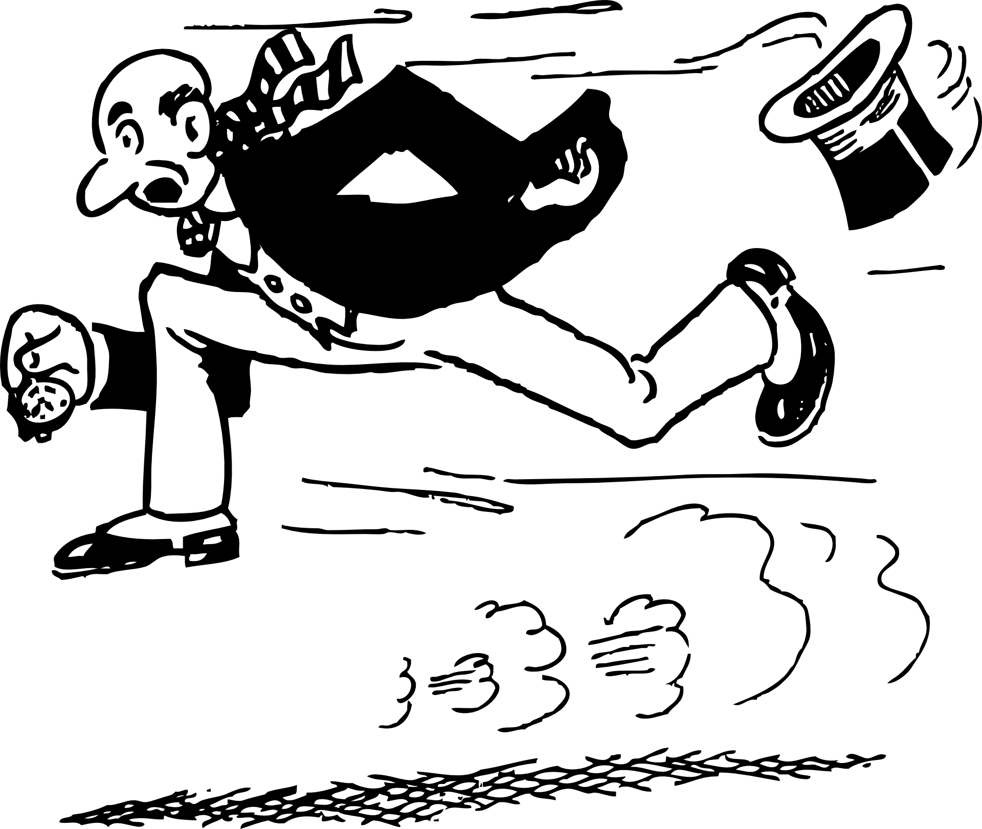 Man Person Sprint Running Run - Art Of Caricature By Mitchell Smith (1920x1621), Png Download