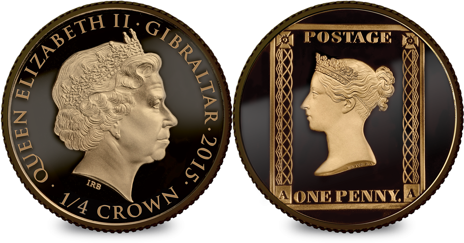 1/4 Crown Penny Black Anniversary Silver Coin - Cash (1000x539), Png Download