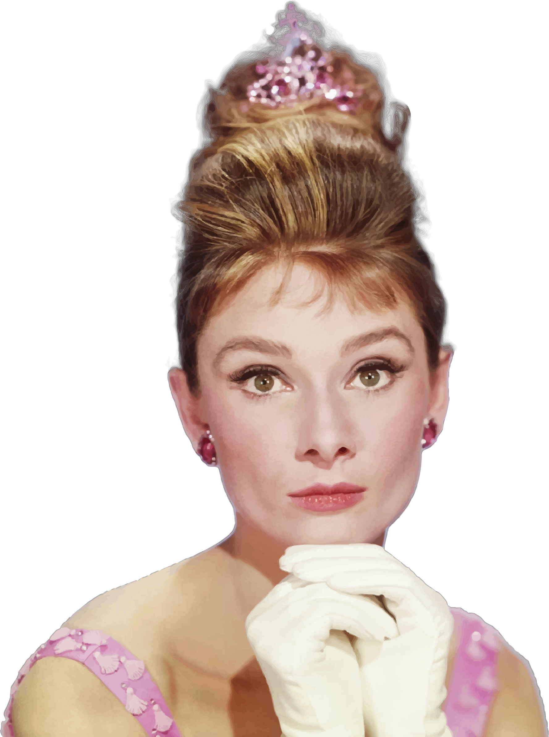 This Free Icons Png Design Of Audrey Hepburn Portrait (1777x2384), Png Download