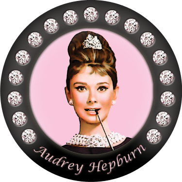 Audrey Hepburn - Alpha Beta Gamma Honor Society (375x375), Png Download