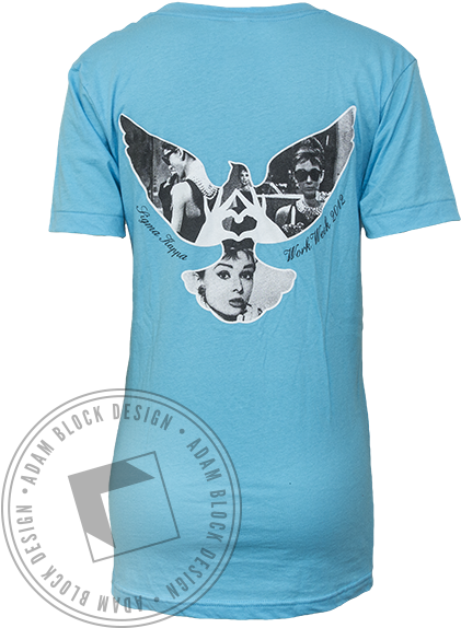 Sigma Kappa Audrey Hepburn V-neck - Audrey Hepburn In Breakfast At Tiffany's (464x585), Png Download