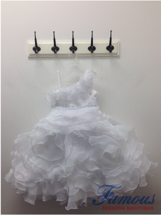 Fancy White Dress - Gown (361x481), Png Download