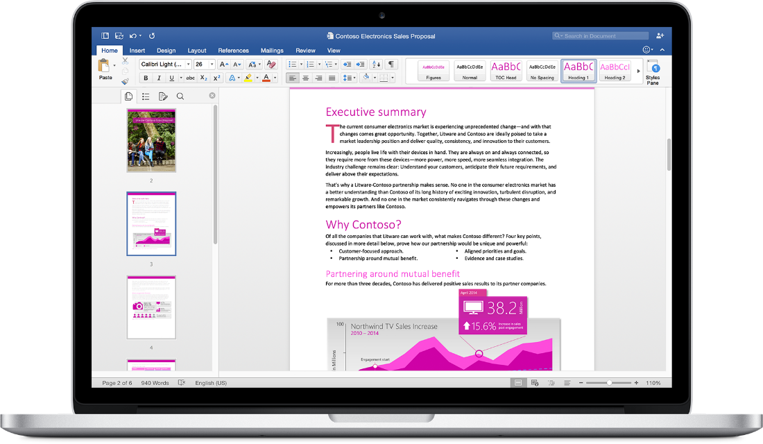 Office 2016 For Mac Is Here - Office 2016 On Mac (1100x640), Png Download