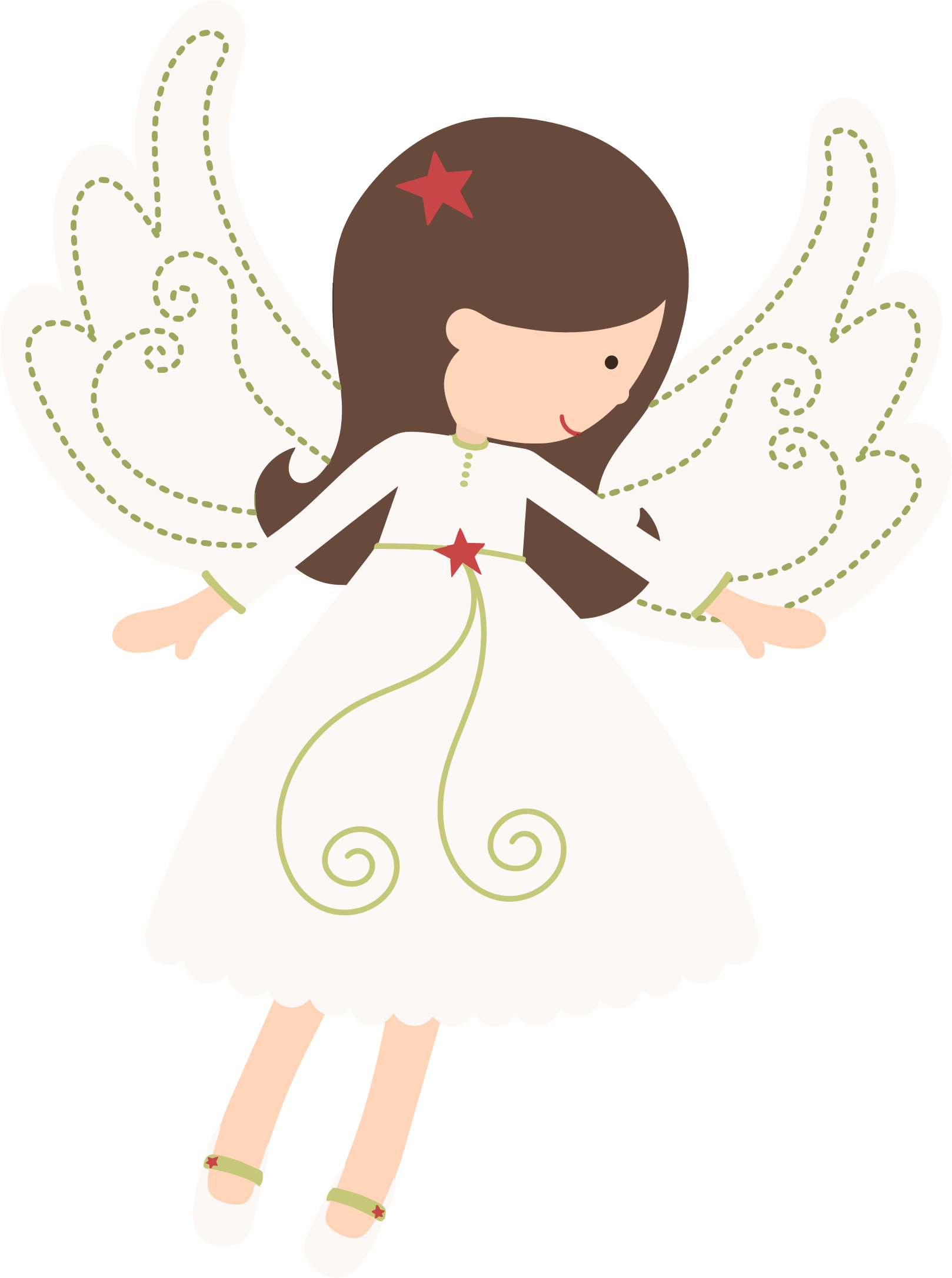 Clipart Angel Girl - Angeles De Primera Comunion Png (1618x2170), Png Download