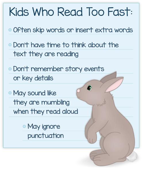 Kids Who Reads Too Fast A Few Problems They Face - Reading Text For Kids (500x590), Png Download