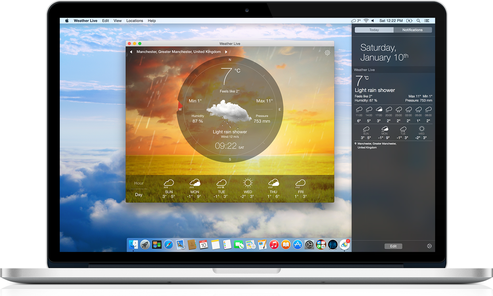 Bad Or Good Weather, It Will Magically Come Alive On - Most Beautiful Mac App (1602x950), Png Download