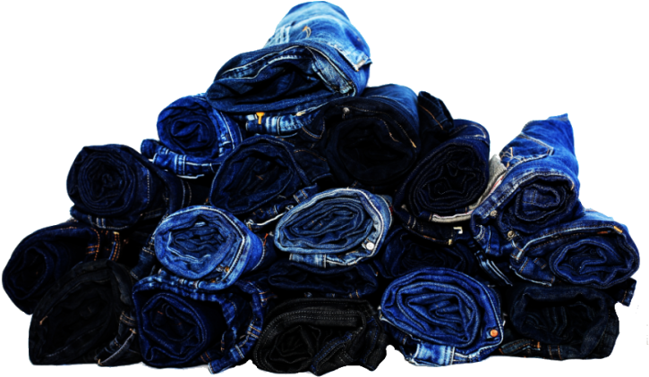 Stack Of Clothes Png - Hd Jeans (750x435), Png Download