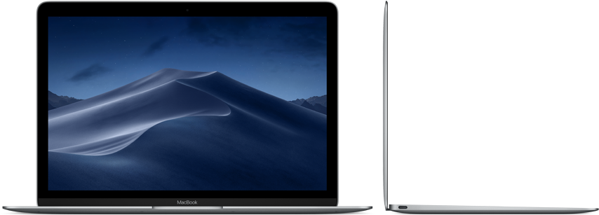 Available In Gold, Silver And Space Gray - Apple Macbook (retina, 12", 2017) (1024x477), Png Download