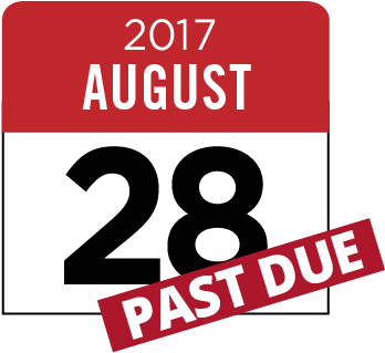 2017 August 28, Past Due - February 15 (417x417), Png Download