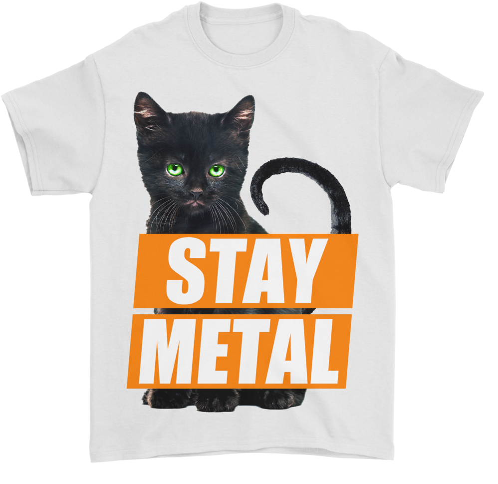 Stay Metal Halloween - Black Cat (1024x1024), Png Download