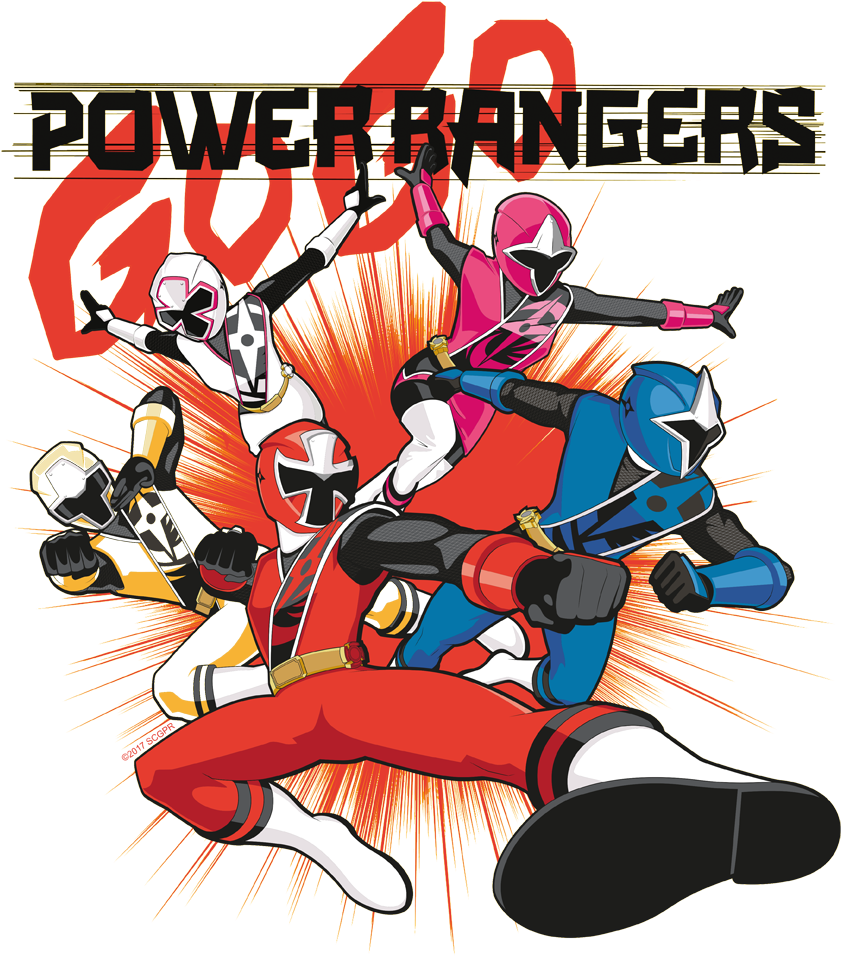 Power Rangers Attack Kid's T-shirt - Power Rangers Ninja Team Canvas Wall Art (850x1009), Png Download
