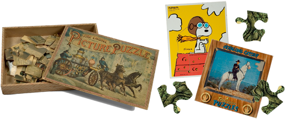 Newsstands Offered Weekly Jigsaw Puzzles And Magazines - Jigsaw Puzzle (600x281), Png Download