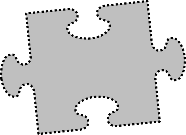How To Set Use Gray Jigsaw Puzzle Piece Clipart - Grey Jigsaw Puzzle Piece (600x438), Png Download