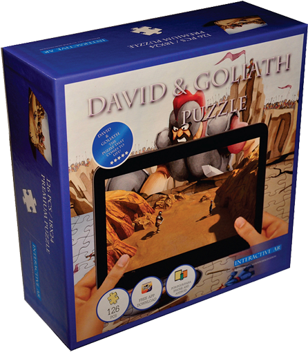 David & Goliath 4d Jigsaw Puzzle - Drawing (448x676), Png Download